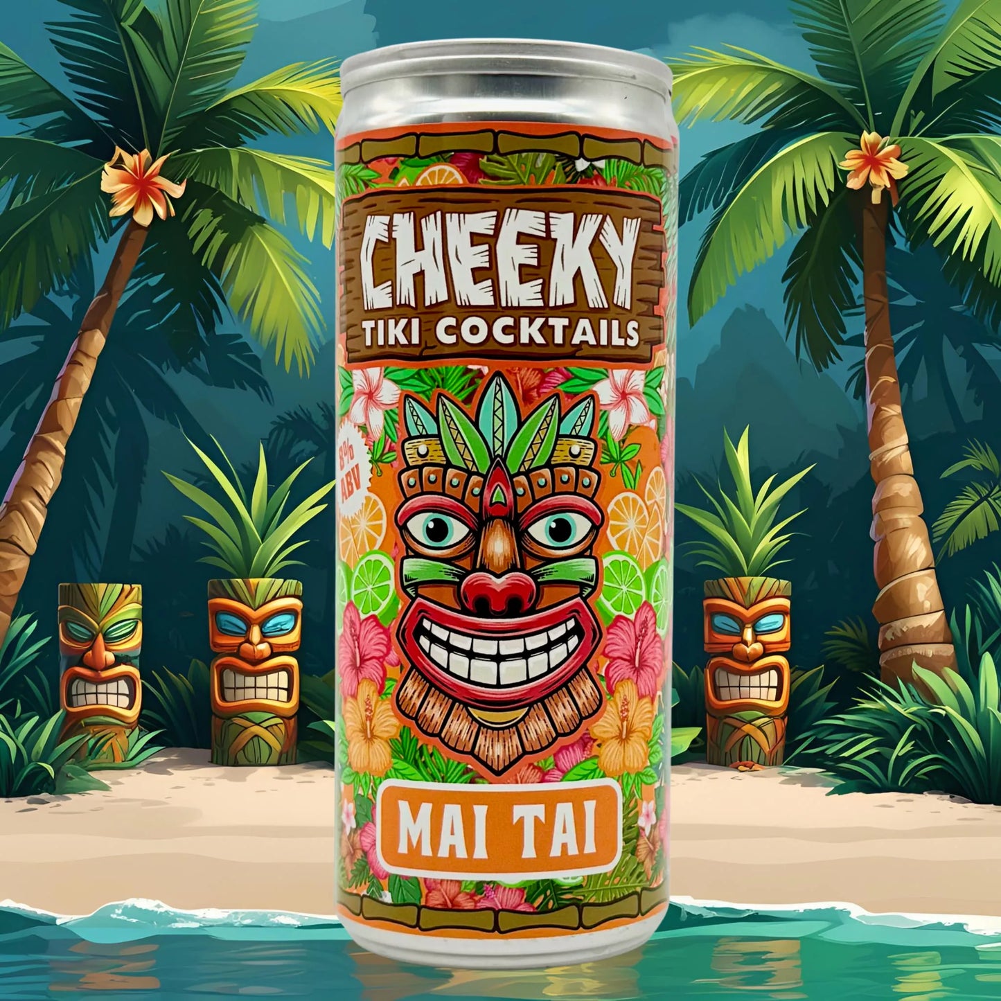 Cheeky Tiki Mai Tai – Tropical Ready-to-Drink Cocktail 250ml 8%ABV