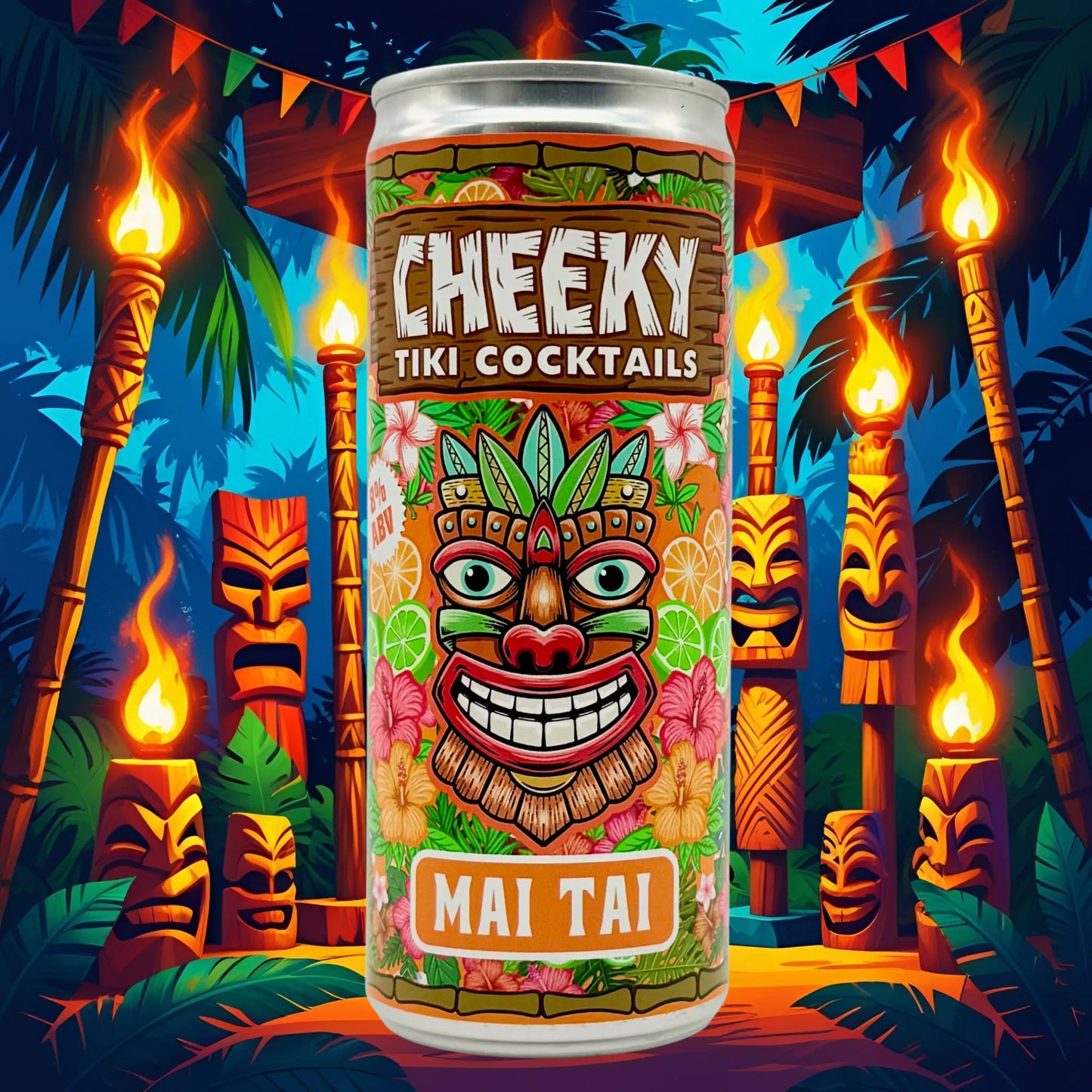 Cheeky Tiki Mai Tai – Tropical Ready-to-Drink Cocktail 250ml 8%ABV