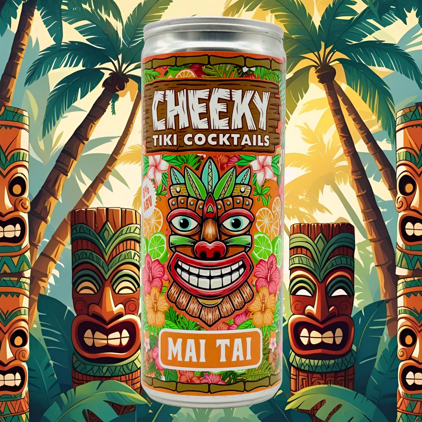 Cheeky Tiki Mai Tai – Tropical Ready-to-Drink Cocktail 250ml 8%ABV