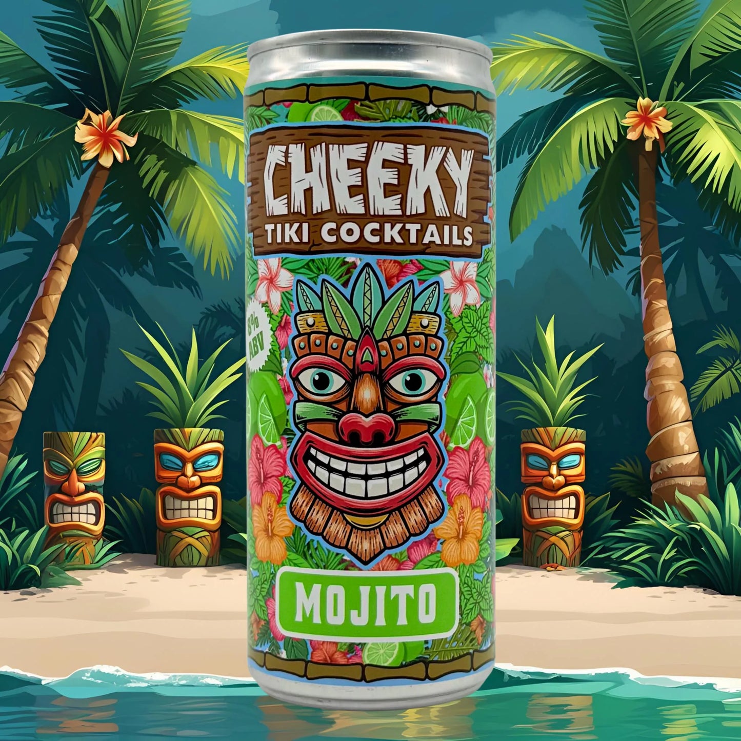 Cheeky Tiki Cocktails Mojito - Ready-to-Drink 250ml 8% ABV