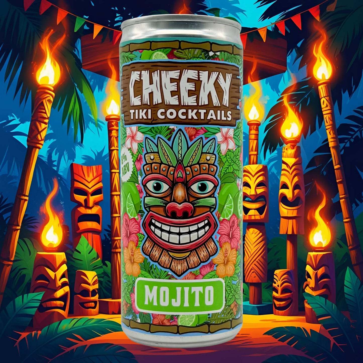 Cheeky Tiki Cocktails Mojito - Ready-to-Drink 250ml 8% ABV