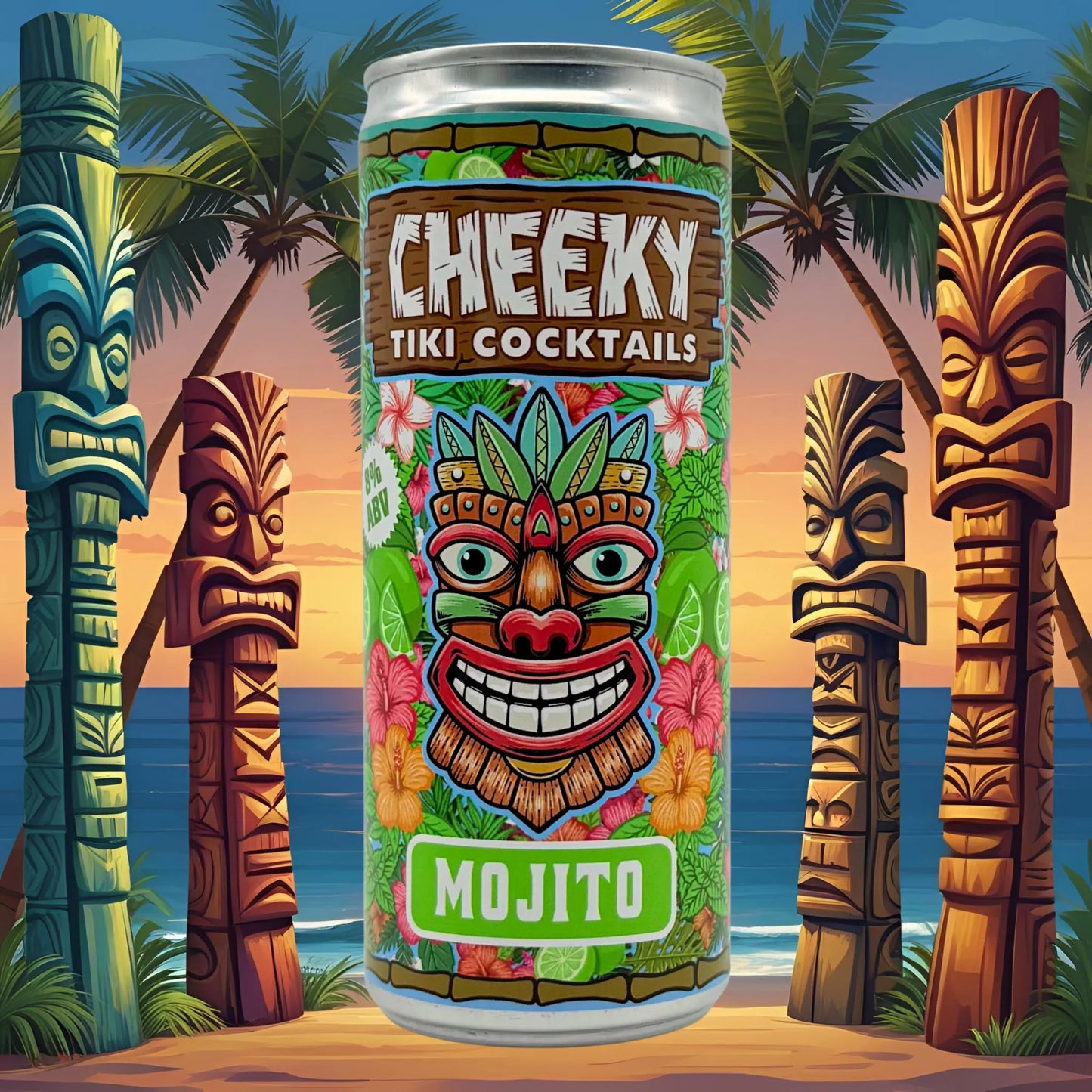 Cheeky Tiki Cocktails Mojito - Ready-to-Drink 250ml 8% ABV