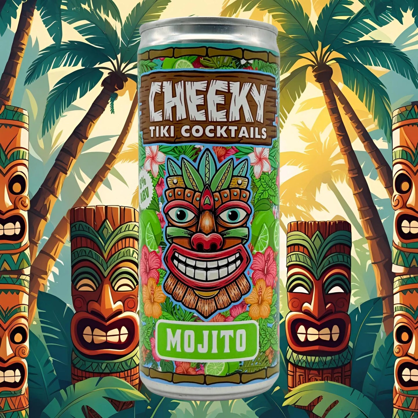 Cheeky Tiki Cocktails Mojito - Ready-to-Drink 250ml 8% ABV