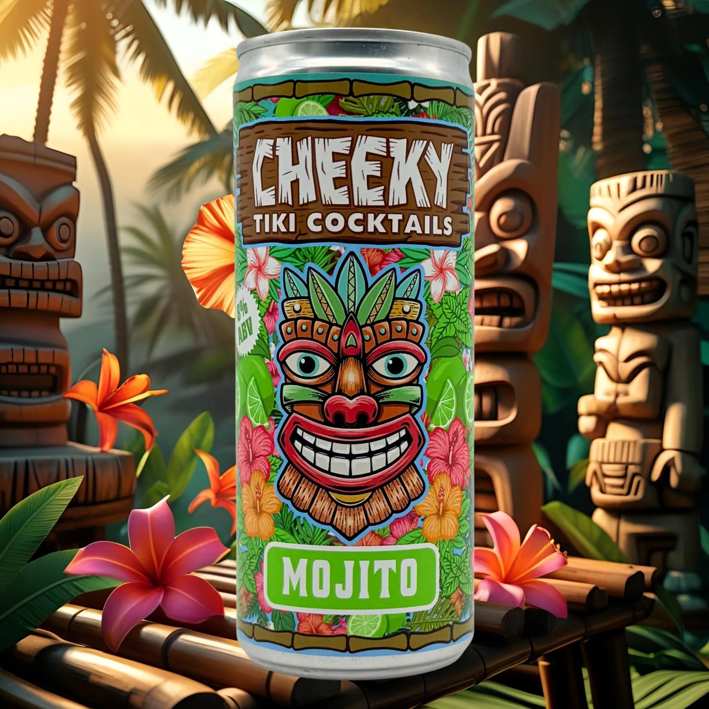 Cheeky Tiki Cocktails Mojito - Ready-to-Drink 250ml 8% ABV
