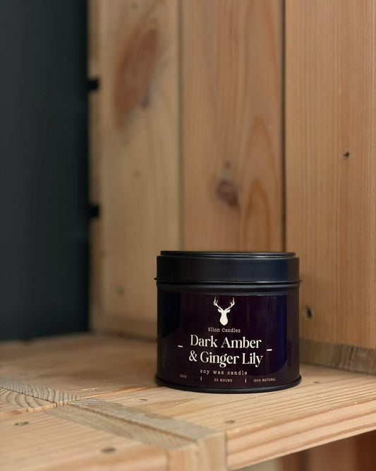 Dark Amber & Ginger Lily Soy Candle – 200g
